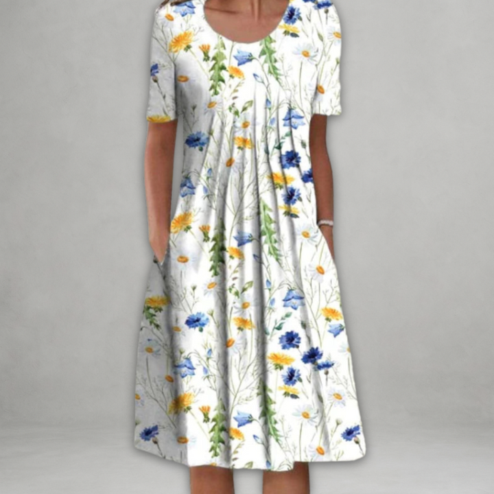 Jade | Elegante jurk met bloemenpatroon