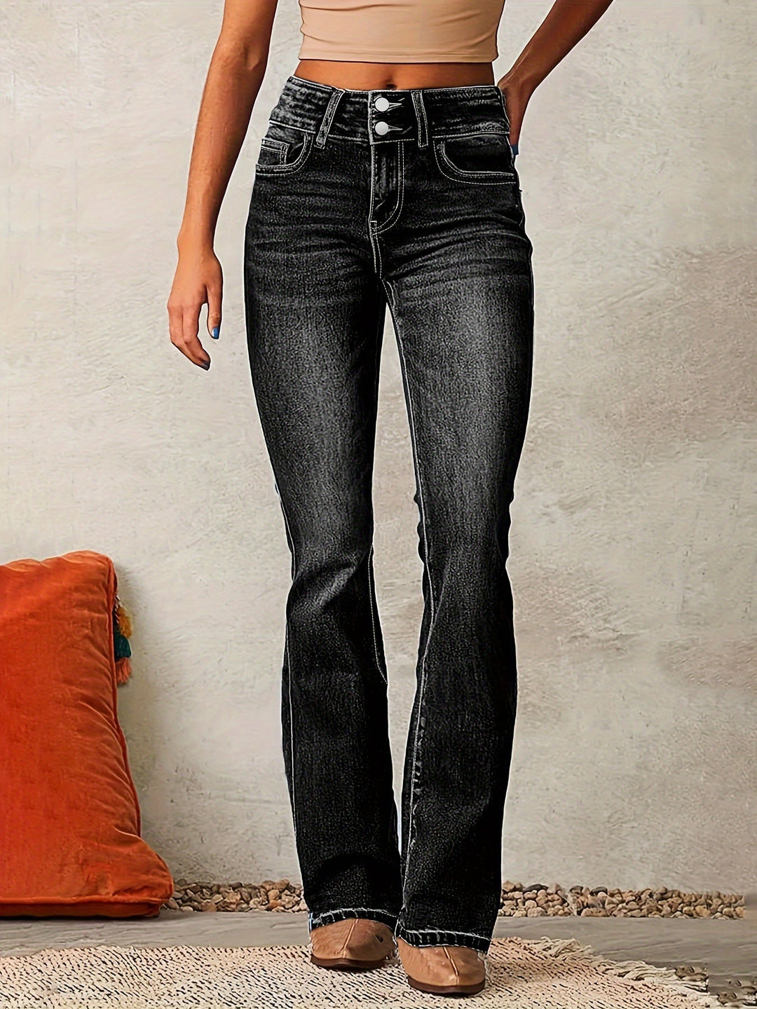 Ayla | Hoge taille flared jeans