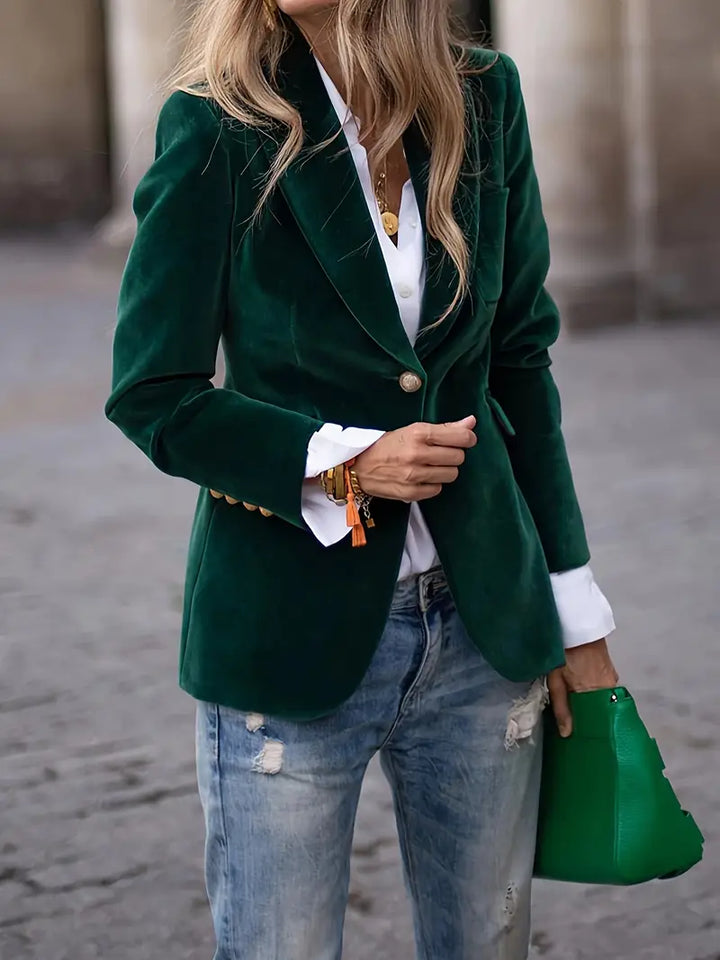 Sienna | Elegante velvet blazer