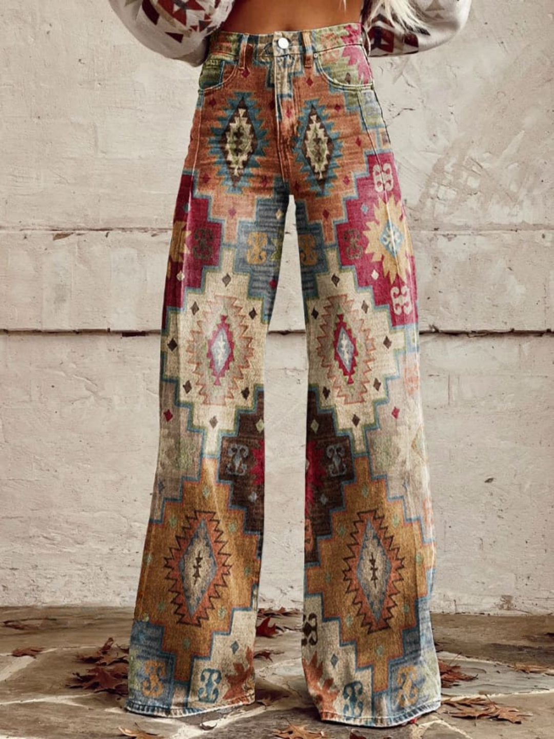 AMANDA | Stijlvolle en moderne retro Chevron-broek