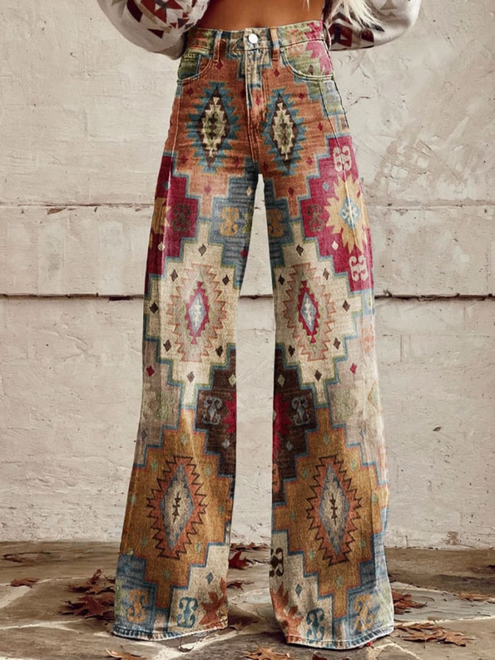 AMANDA | Stijlvolle en moderne retro Chevron-broek