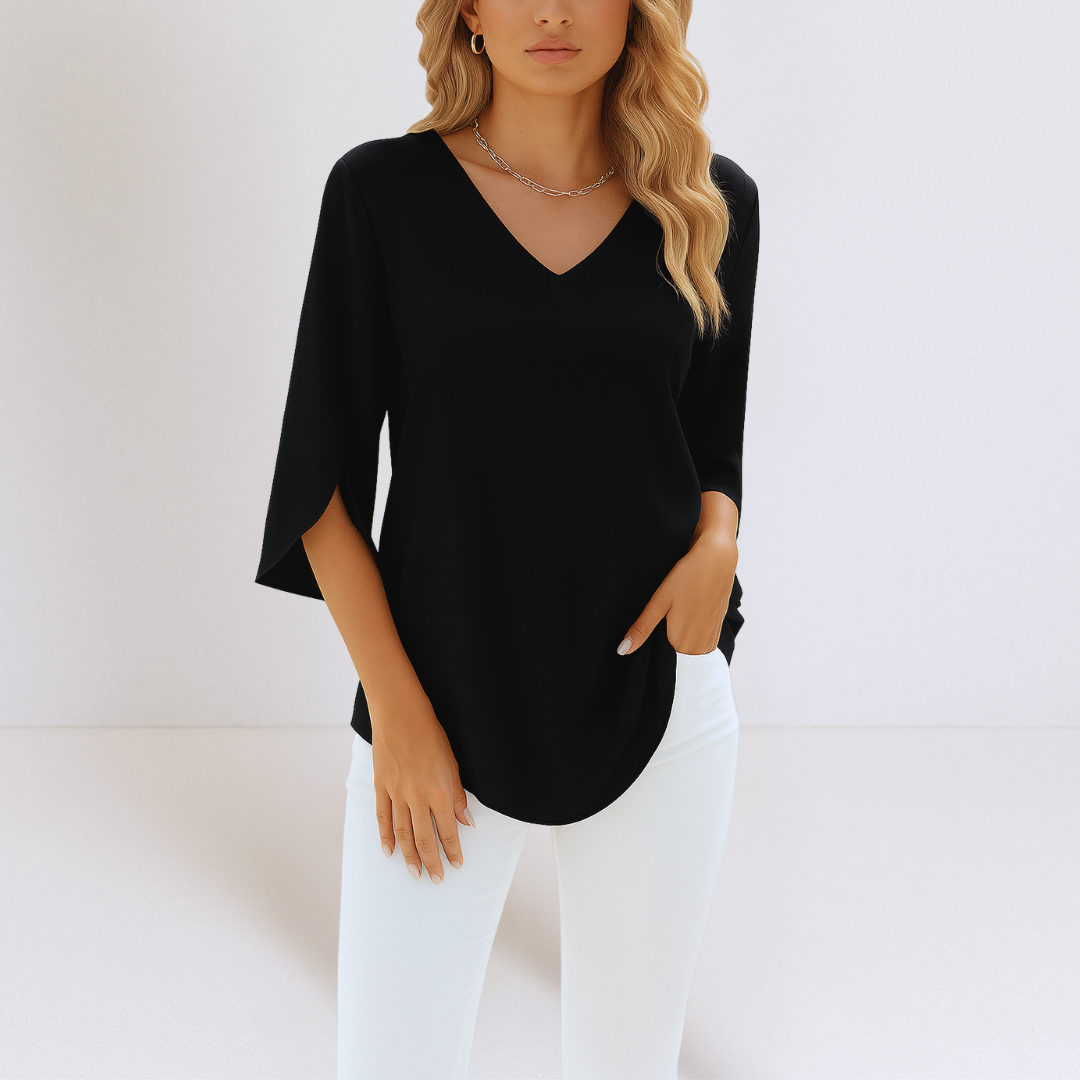 Simone | Elegante lange mouwen blouse