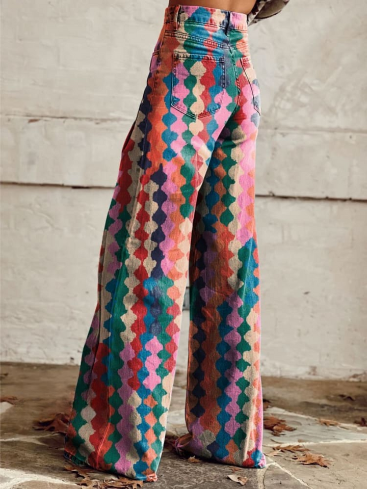 AMÉLIE | Bohemian Wijde Broek Elegant en Comfortabel