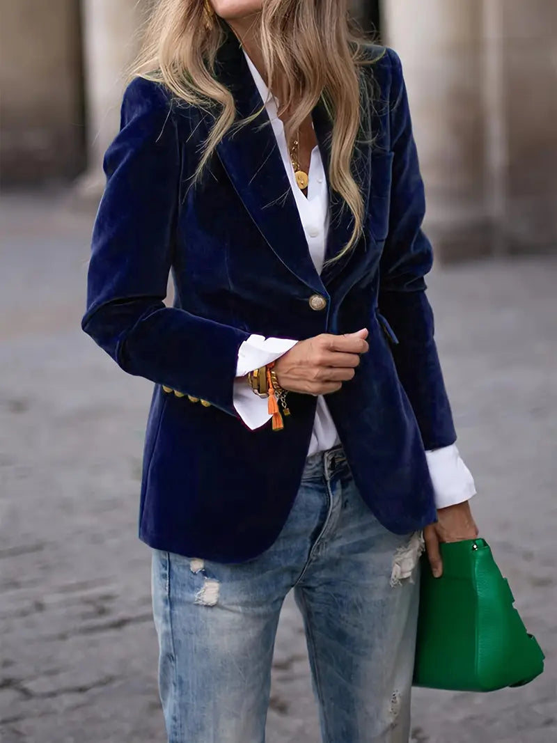 Sienna | Elegante velvet blazer