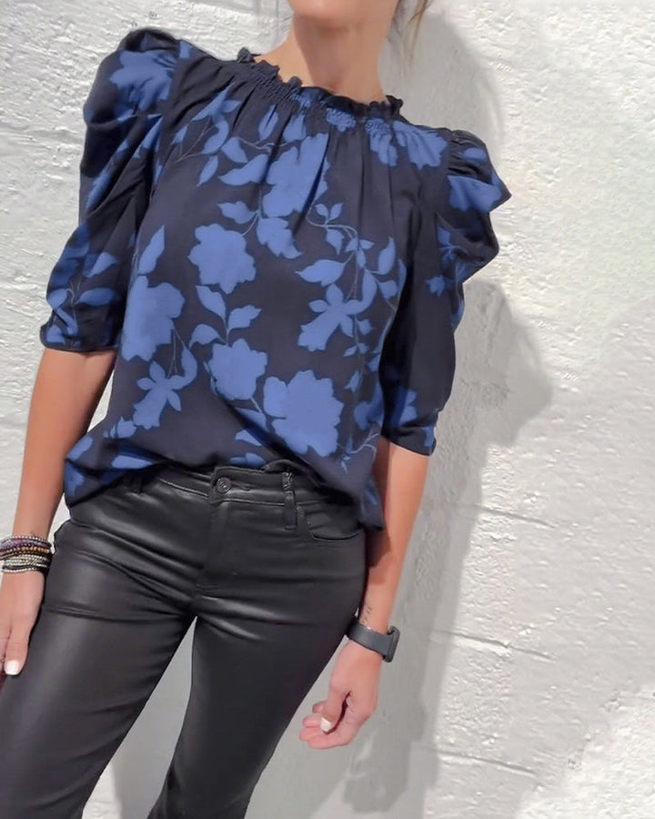 Noa | Blouse Met Puffmouwen