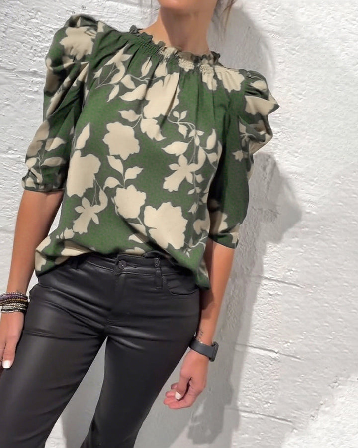 Noa | Blouse Met Puffmouwen