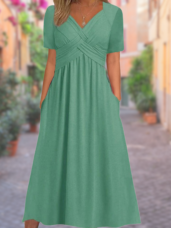 Sylvia | Comfortabele jurk met V-hals