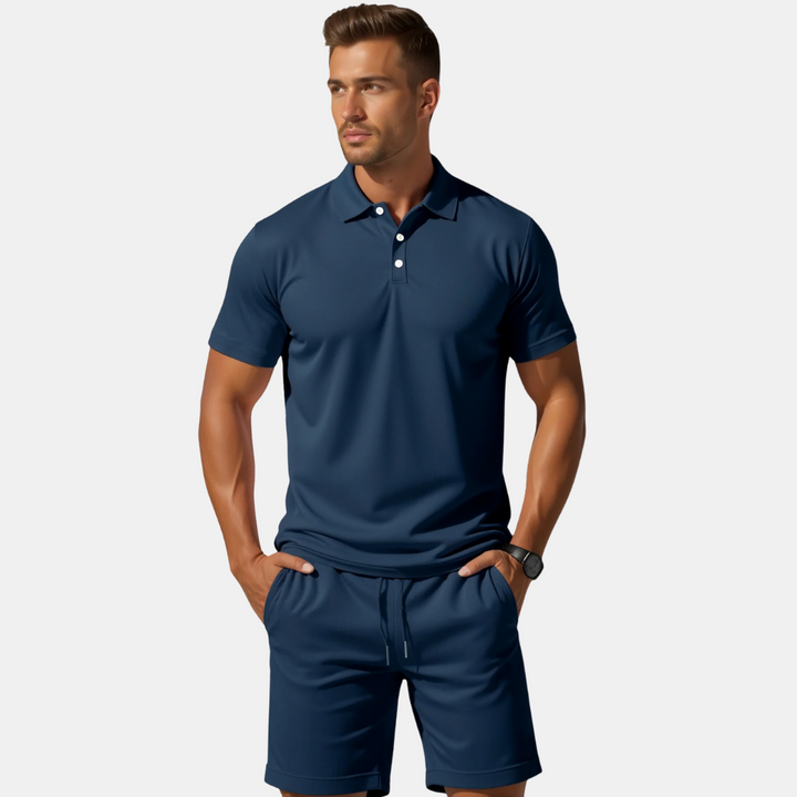 Kaden® | Heren Polo- en Shortsset