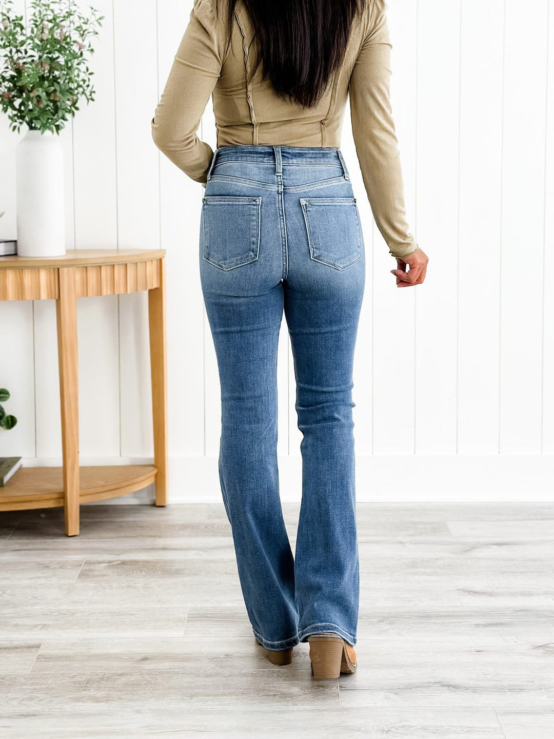 bootcut jeans met buikcontrole👖