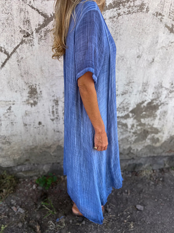 Anna | Losse V-halsjurk