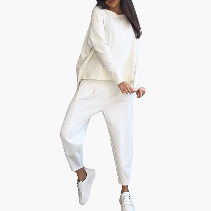 Senna | Comfortabele tweedelig set met ronde hals
