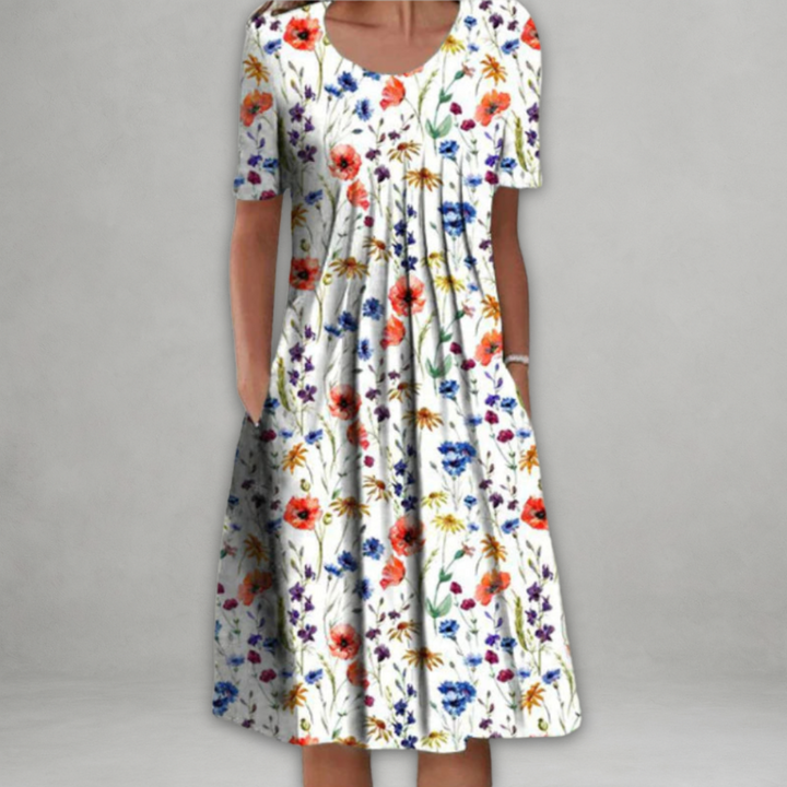 Jade | Elegante jurk met bloemenpatroon