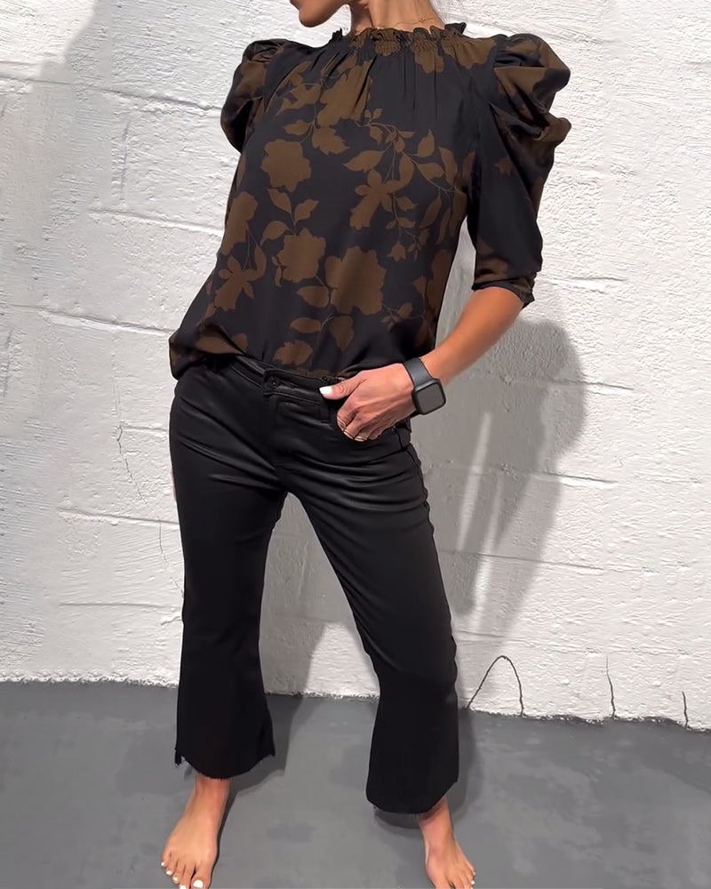 Noa | Blouse Met Puffmouwen