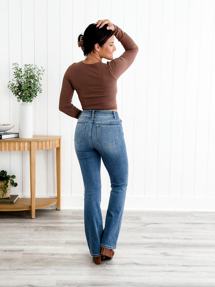 bootcut jeans met buikcontrole👖