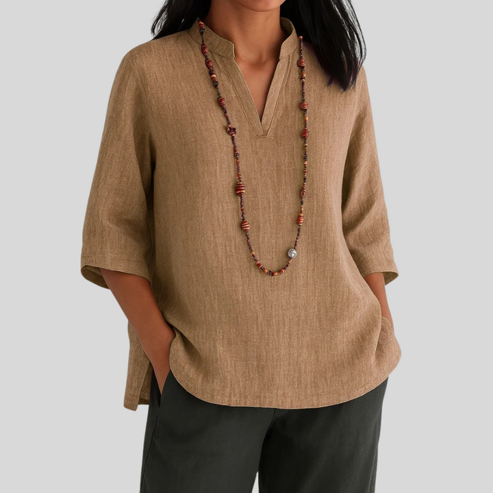 Belinda | Comfortabele blouse met V-hals