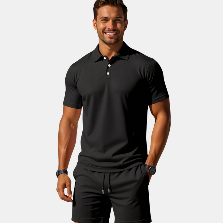 Kaden® | Heren Polo- en Shortsset