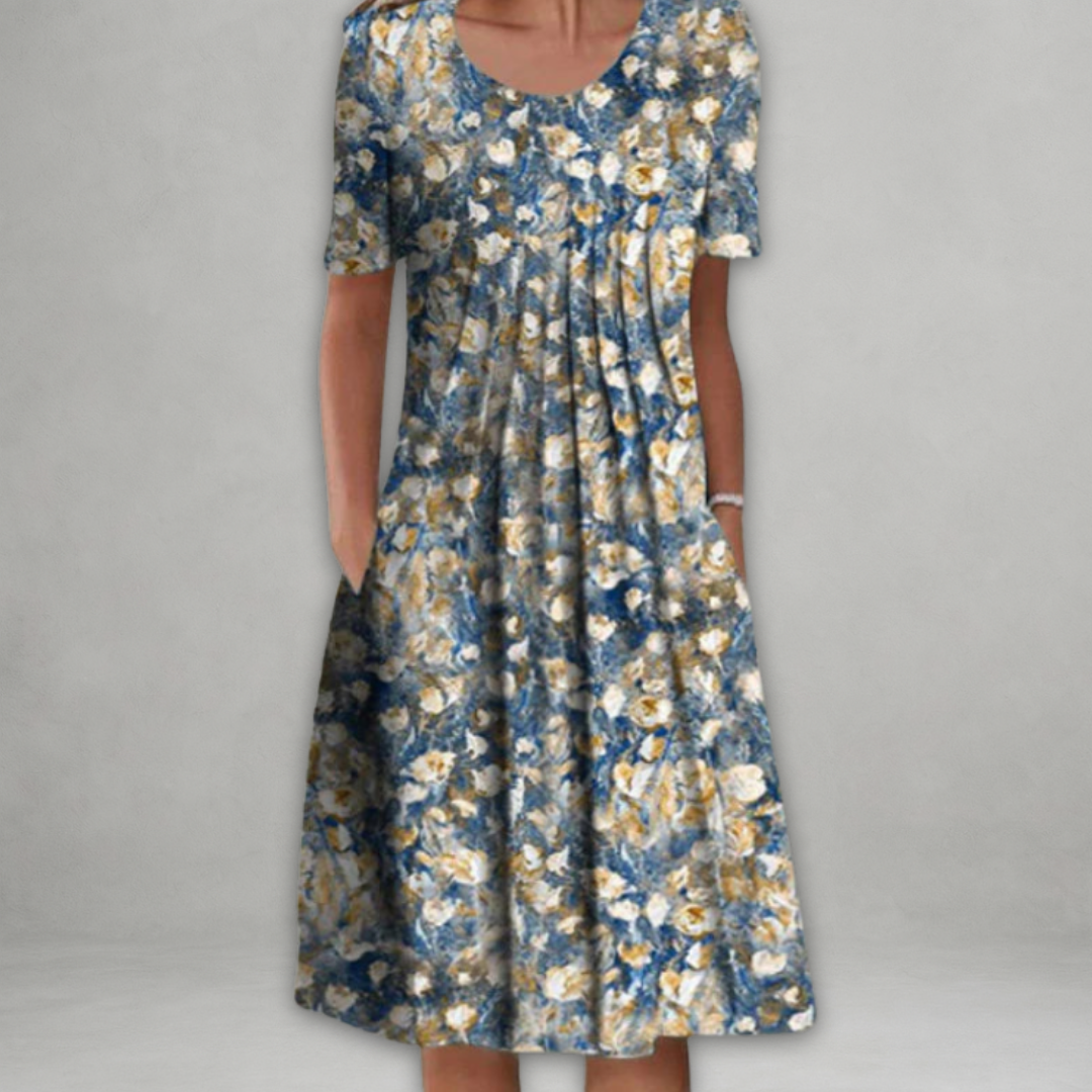 Jade | Elegante jurk met bloemenpatroon