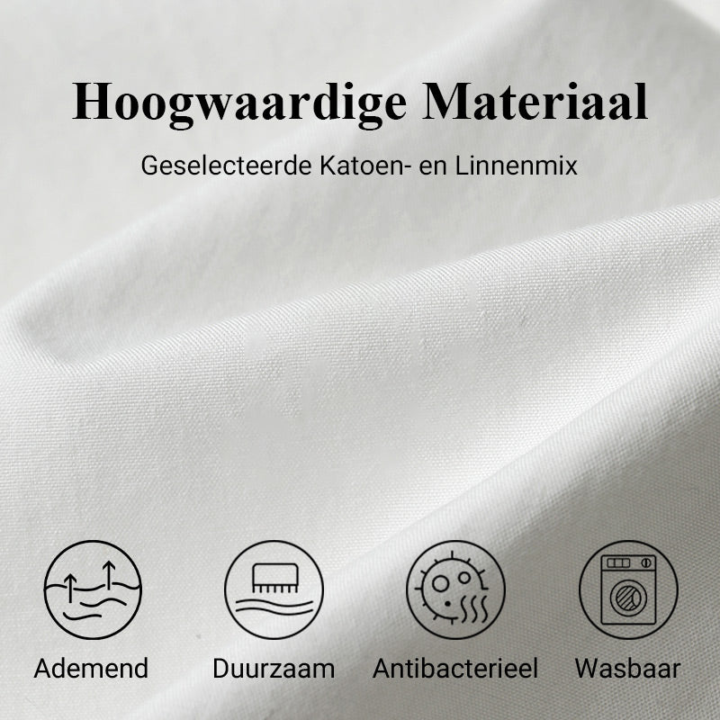 🍀Jurk met ronde hals en botanische print voor dames