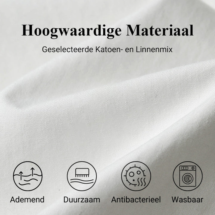 🍀Jurk met ronde hals en botanische print voor dames