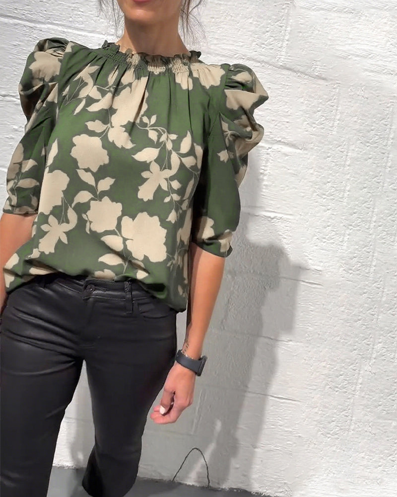 Noa | Blouse Met Puffmouwen