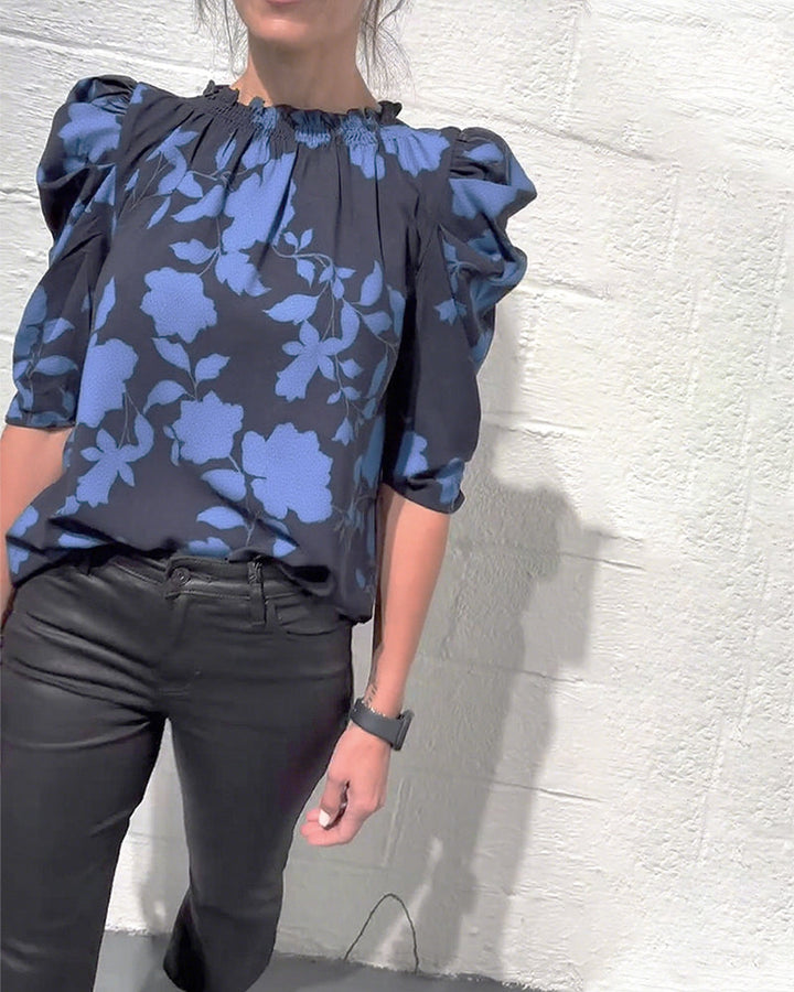 Noa | Blouse Met Puffmouwen