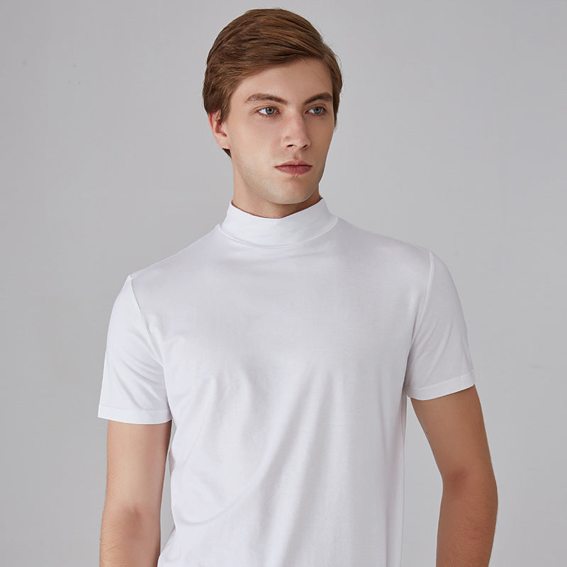 Dick | Heren slim-fit T-shirt met hoge hals