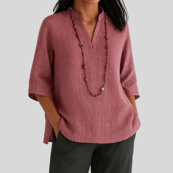 Belinda | Comfortabele blouse met V-hals