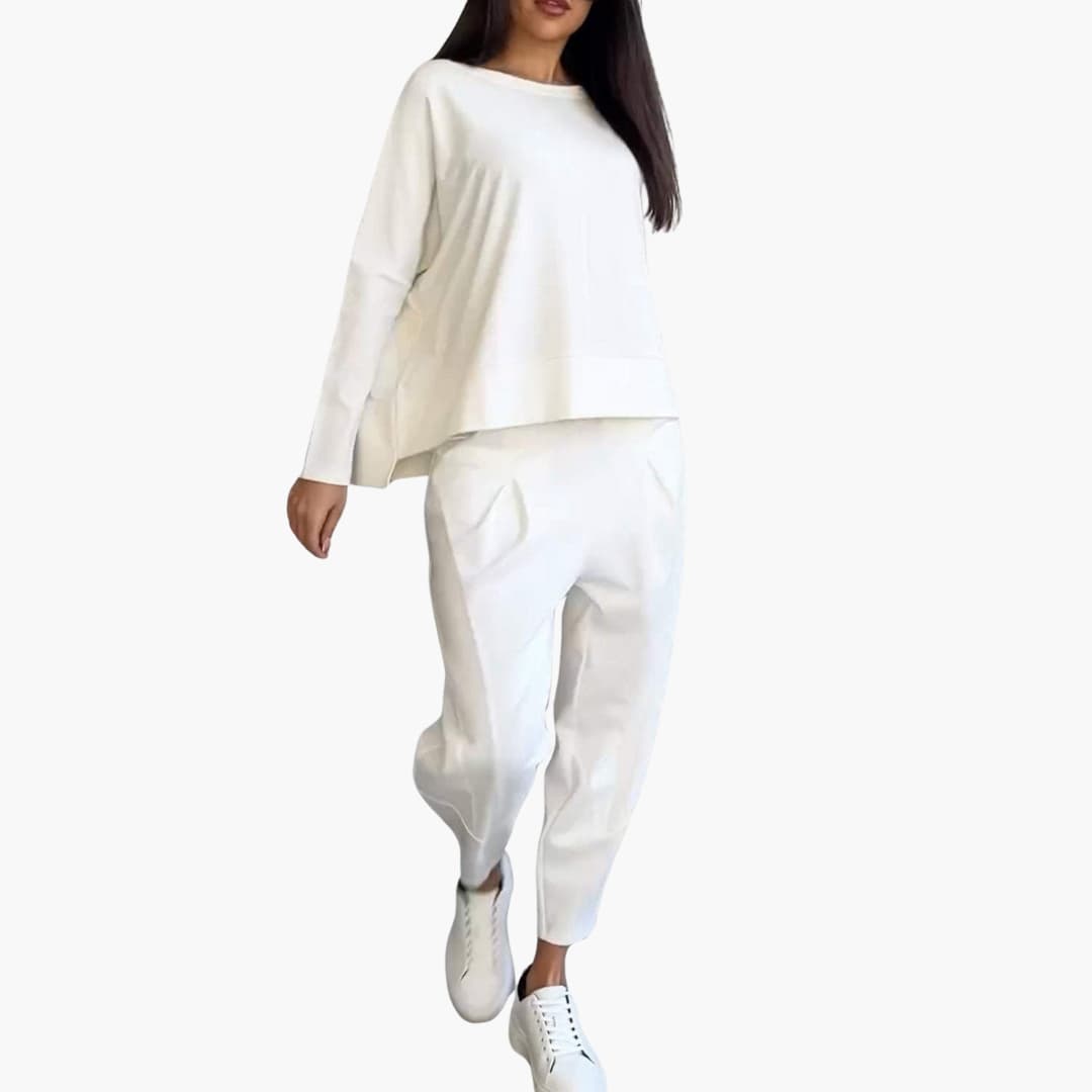 Senna | Comfortabele tweedelig set met ronde hals