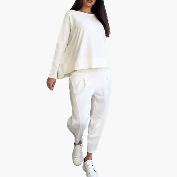 Senna | Comfortabele tweedelig set met ronde hals