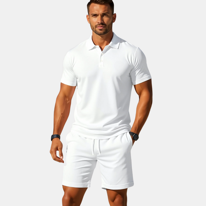 Kaden® | Heren Polo- en Shortsset