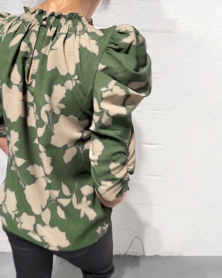 Noa | Blouse Met Puffmouwen