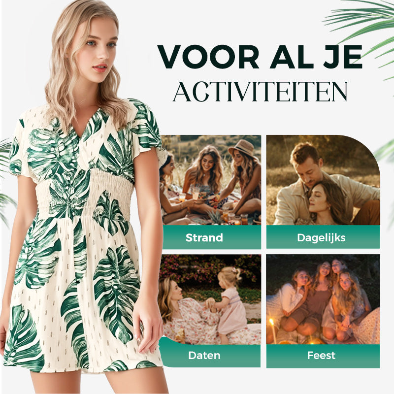 🔥Casual Bloemen Polka Dot Pocket Rompers