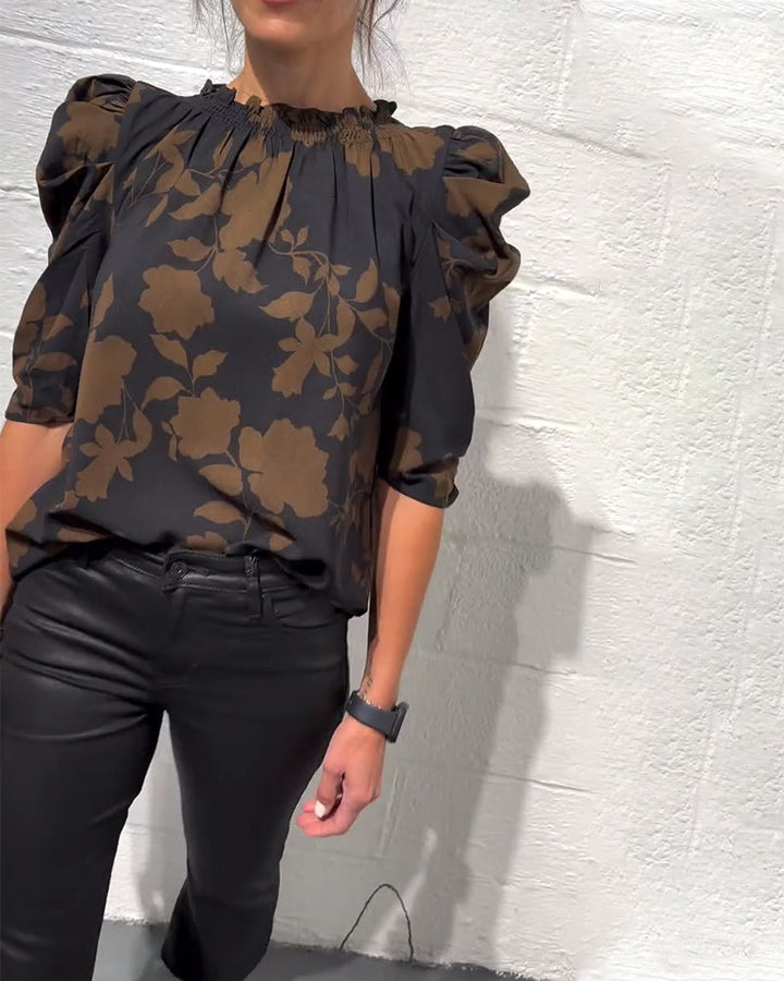 Noa | Blouse Met Puffmouwen