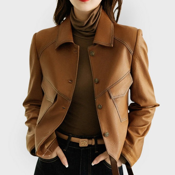 Yentl | Leren jas voor de lente