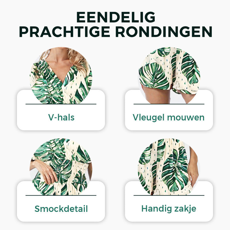 🔥Casual Bloemen Polka Dot Pocket Rompers