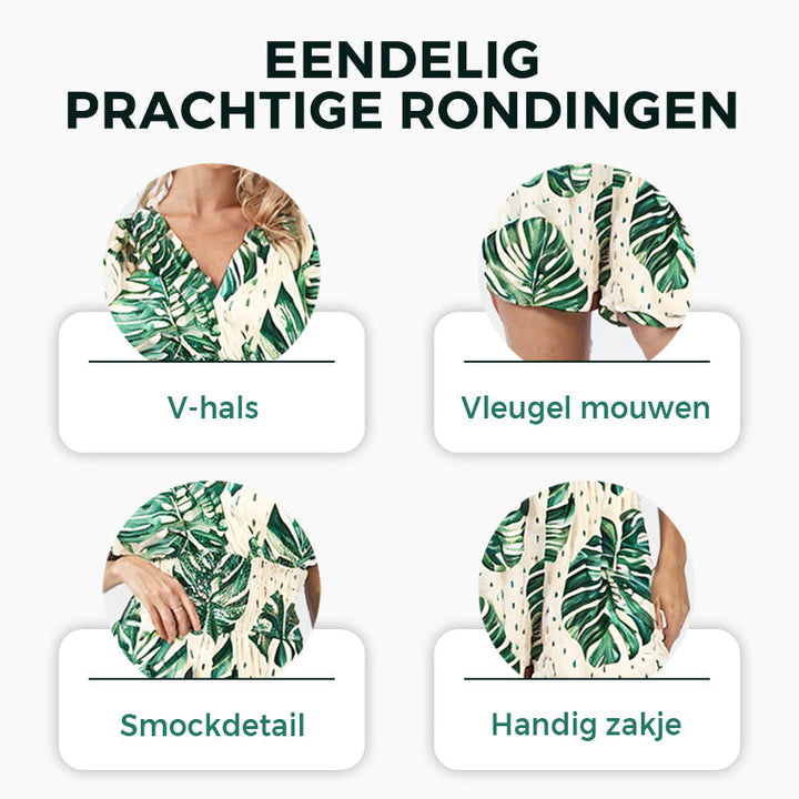 🔥Casual Bloemen Polka Dot Pocket Rompers