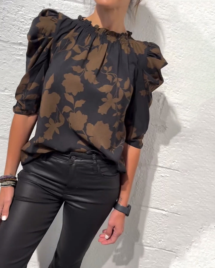Noa | Blouse Met Puffmouwen
