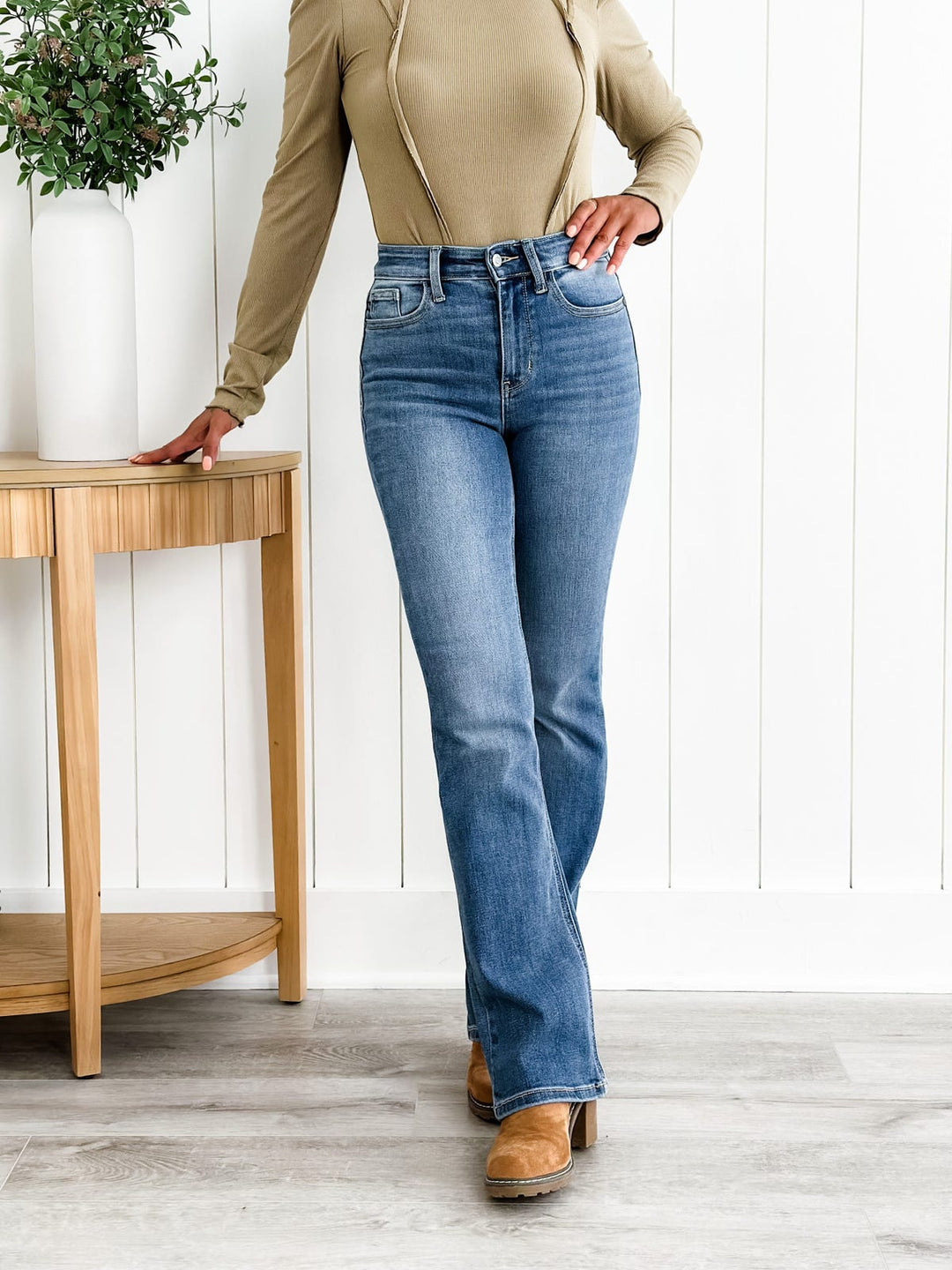 bootcut jeans met buikcontrole👖