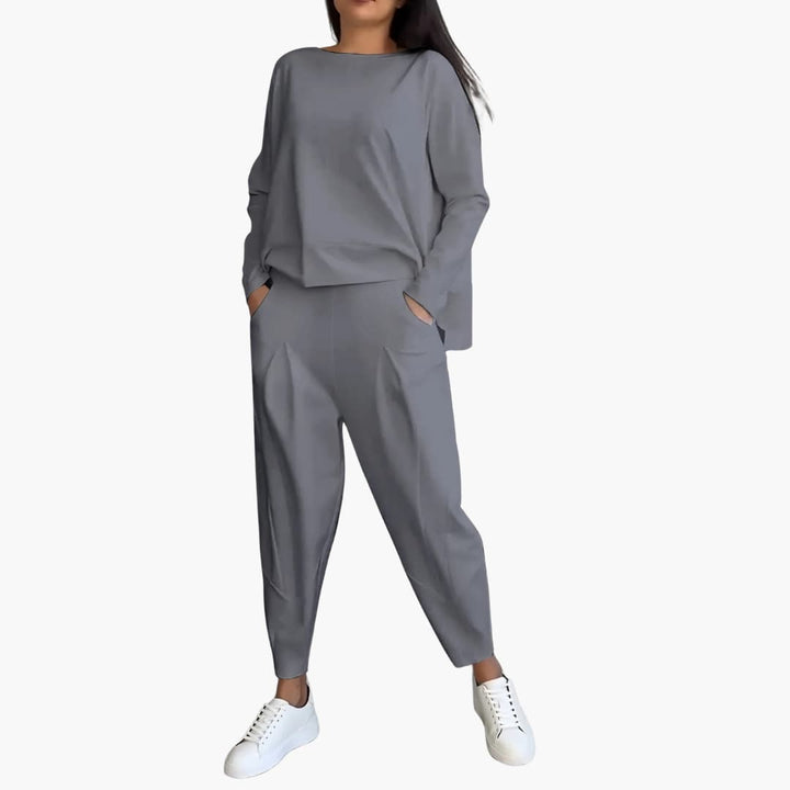 Senna | Comfortabele tweedelig set met ronde hals