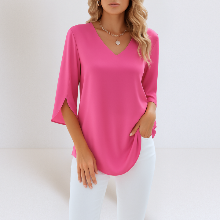 Simone | Elegante lange mouwen blouse