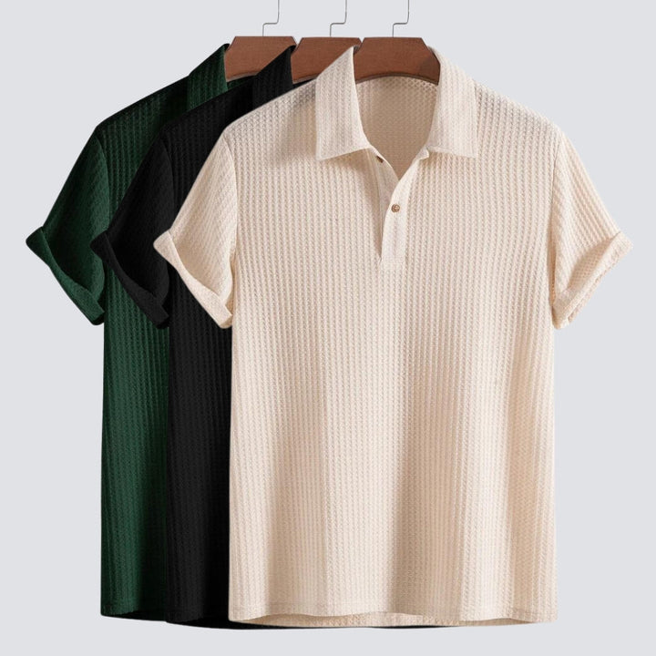 Fabio® | Wafel Gebreide Polo