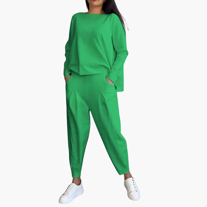 Senna | Comfortabele tweedelig set met ronde hals