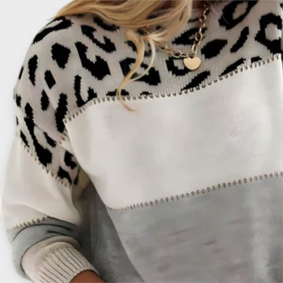 Wendy | Casual trui met luipaarddesign