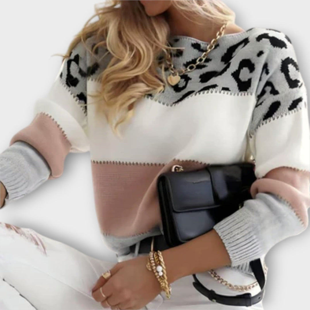 Wendy | Casual trui met luipaarddesign