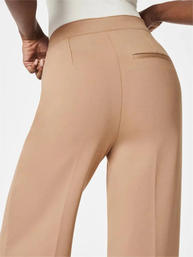 💕Broek met brede pijpen met buikcontrole en knoop