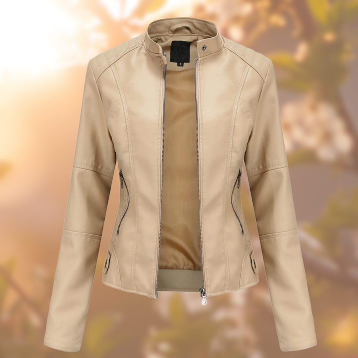 Bregje | Modern leren jas