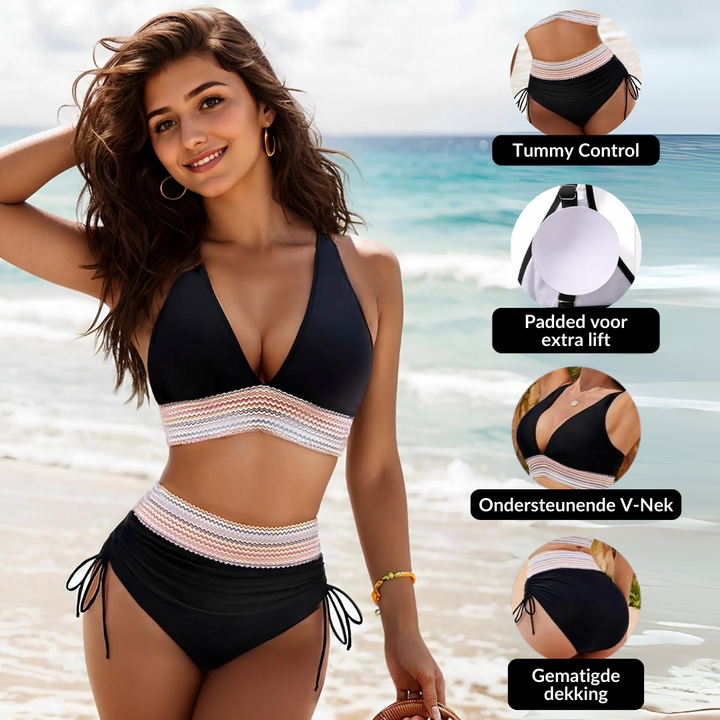 Elena | Hoge Taille Bikini Set