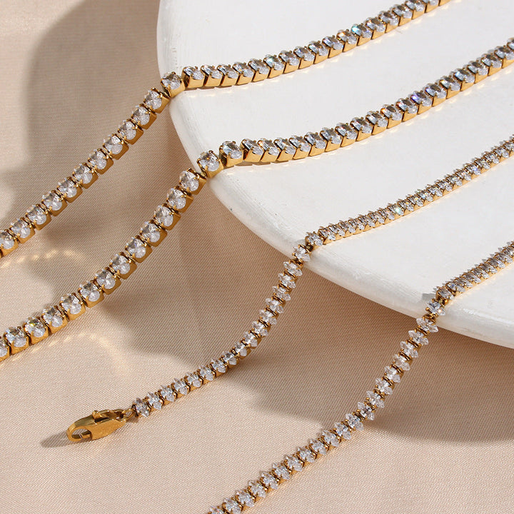Wisteria diamanten tenniscollier