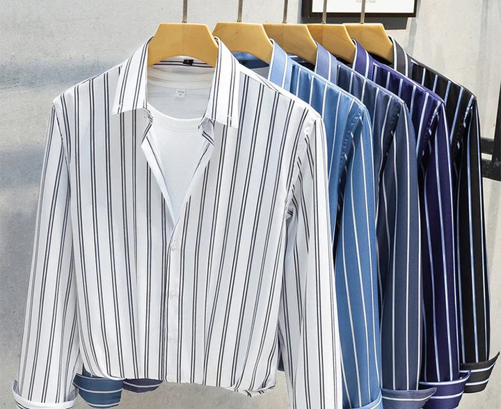 Levi | Elegant gestreept herenoverhemd