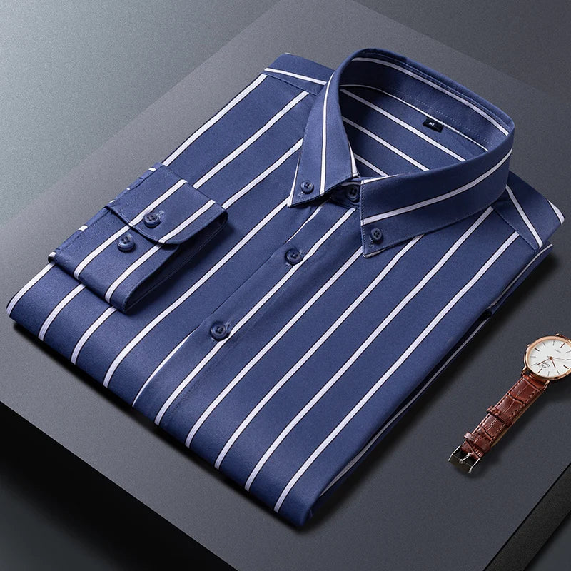 Levi | Elegant gestreept herenoverhemd